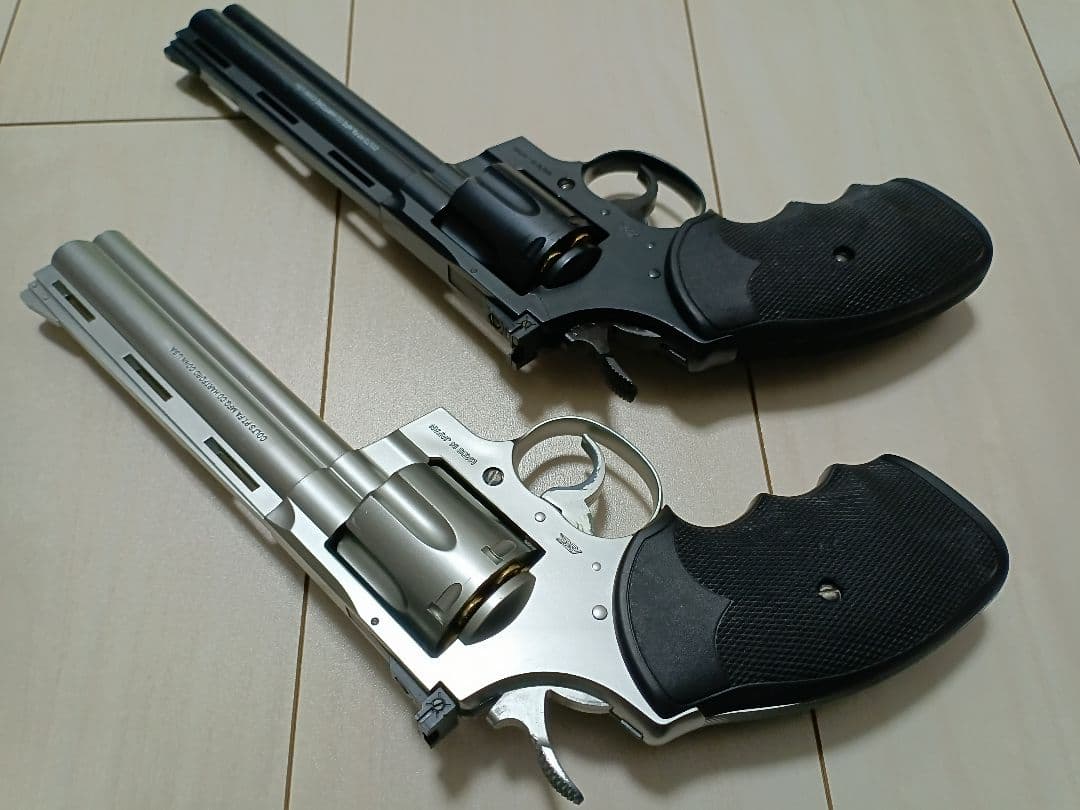 【中古品】東京マルイ ガスリボルバー「コルトパイソン」6インチ ２丁セット