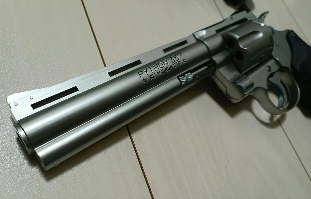 【中古品】東京マルイ ガスリボルバー「コルトパイソン」6インチ ２丁セット
