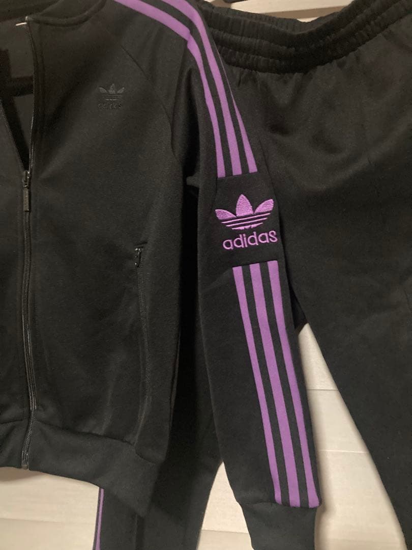 adidas トラックジャージ上下セット MＬトラフォイル　刺繍