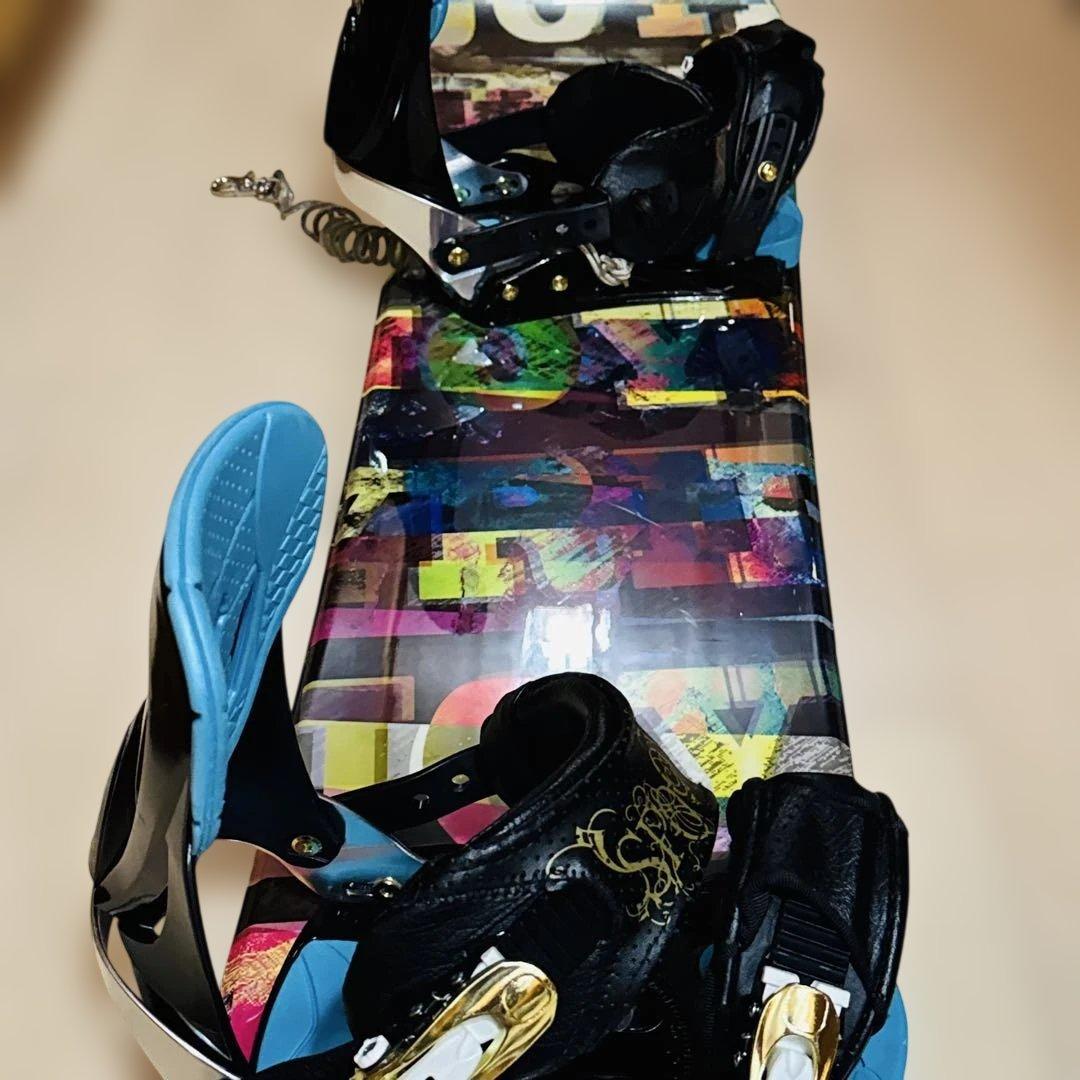 152cmカラフル スノーボード ビンディング付き格安特価初心者おすすめ