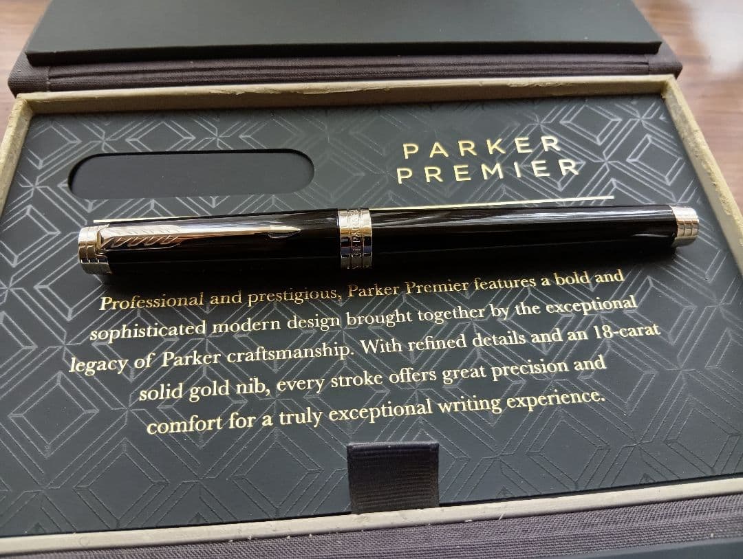 Parker 万年筆 Premier ラックブラックCT 18K