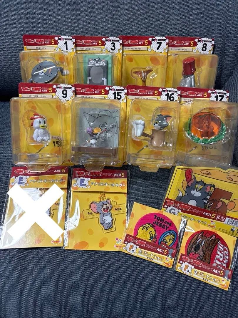 トムとジェリー Happyくじ A賞フィギュア E・ F・G賞 セット売り