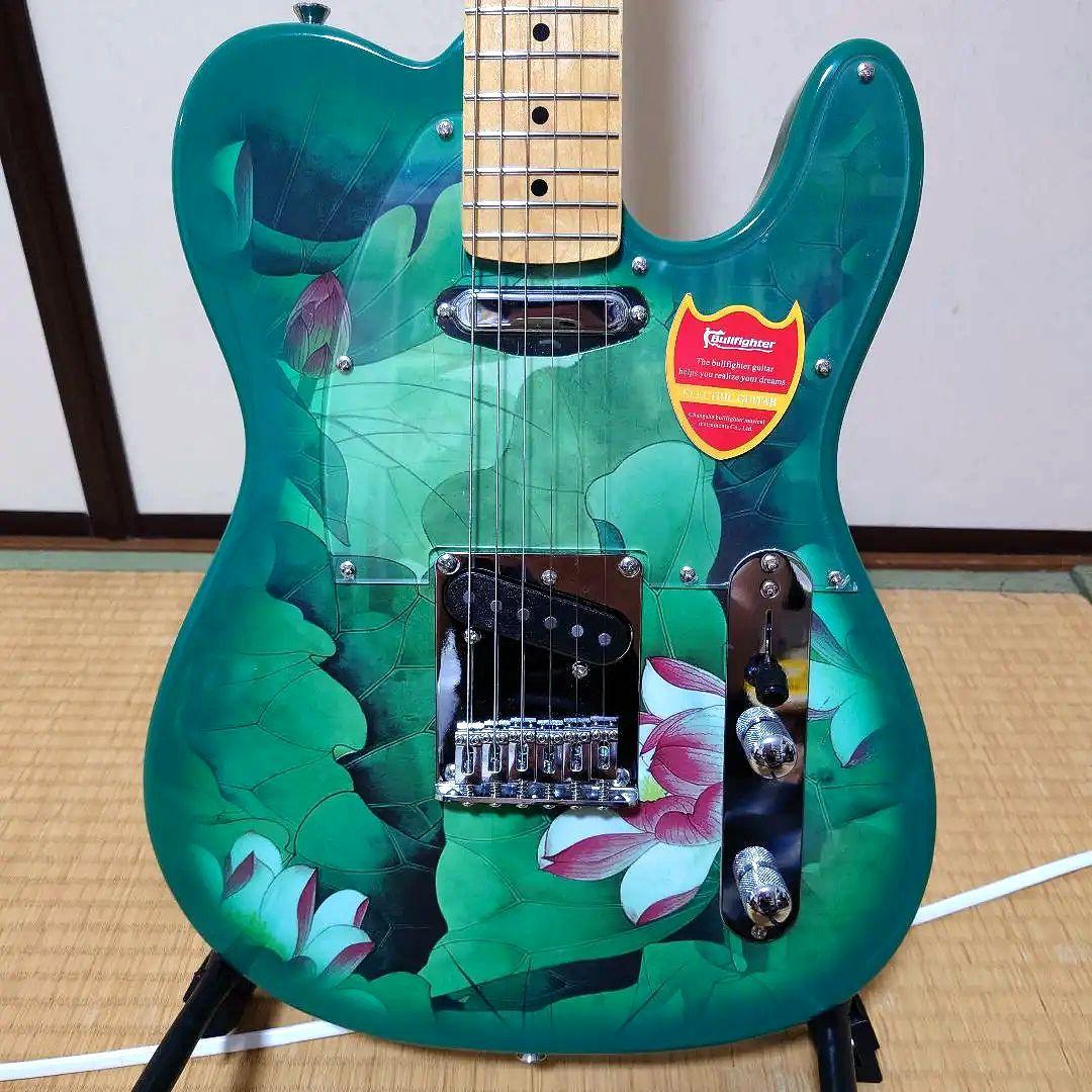 Bullfighter テレキャスタータイプ エレキギター‼️グリーン色‼️