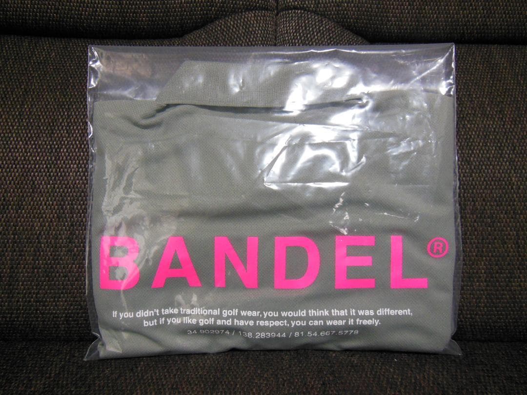 新品 バンデル ドライメッシュ ポロシャツ グレー×ネオンピンク Mサイズ