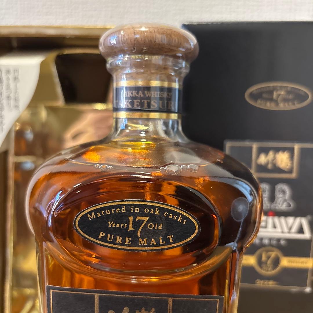 竹鶴17年 ピュアモルトウイスキー　ニッカ　桂和ラベル　箱付き　未開封