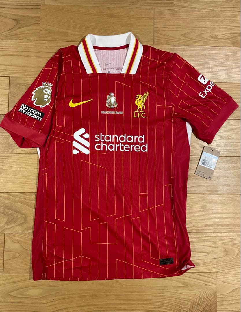 リヴァプール24-25 オーセンティック正規品　プレミアチャンピオン仕様