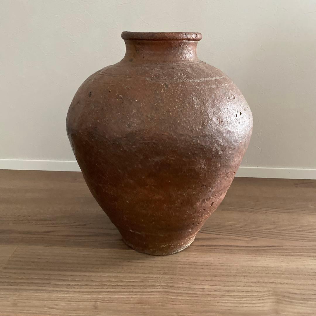 陶器　壺　花入　特大