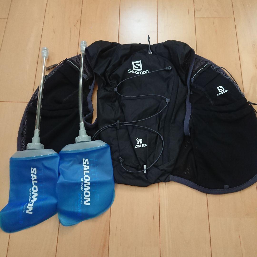 未使用ソフトフラスク付き SALOMON サロモン アクティブスキン8