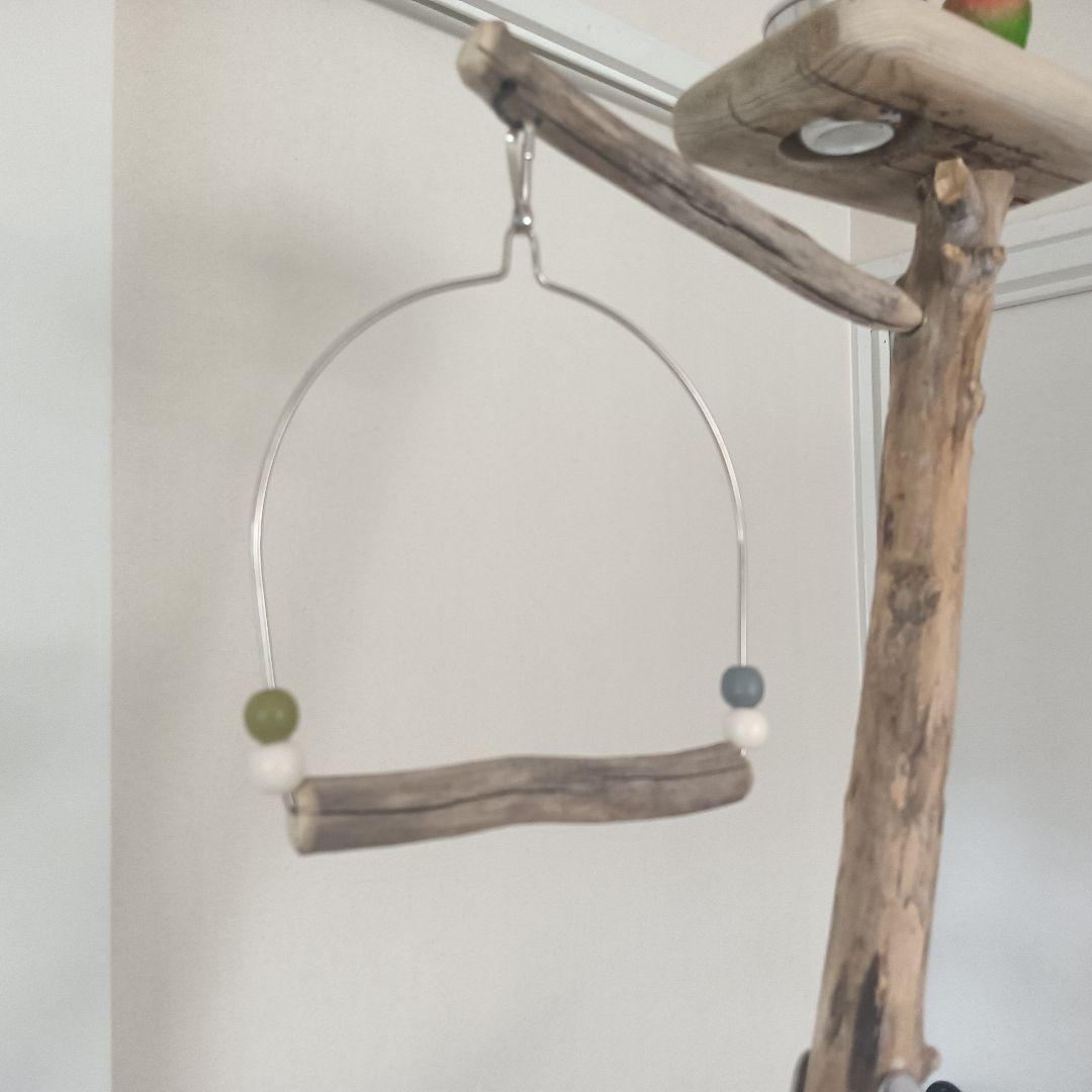 バードアスレチックジム大型 ② 天然木 自然木 流木 インコ おもちゃ