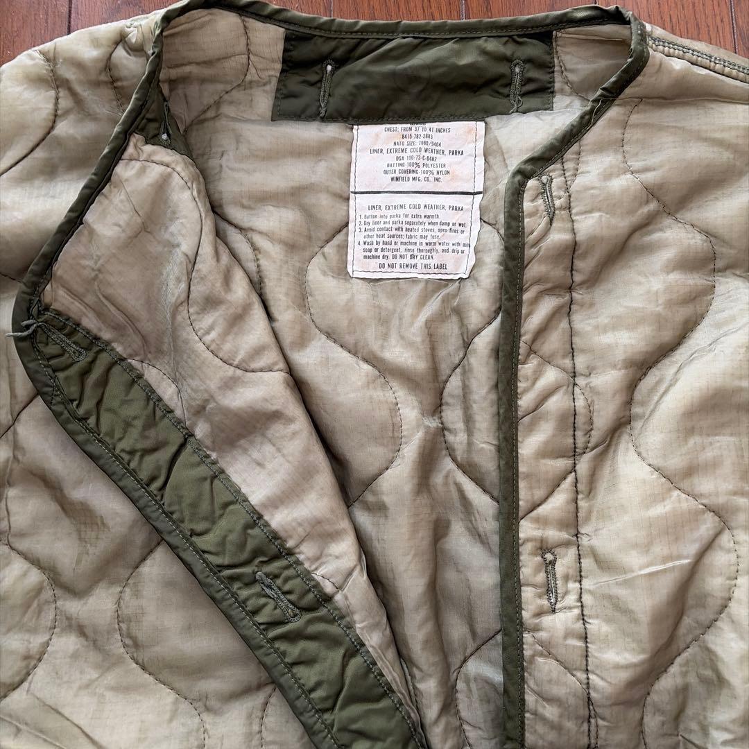 【実物】米軍M-65 モッズコート用ライナーUSED 極寒用パーカライナー