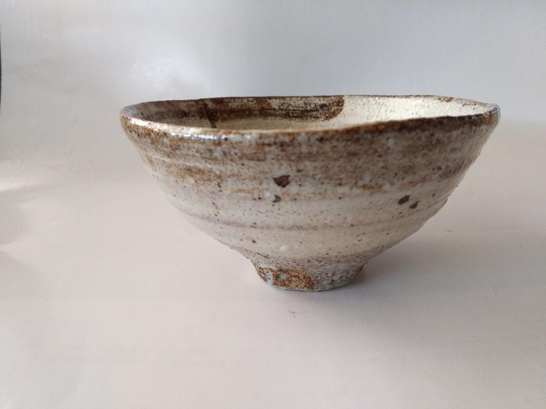 灰釉鉄彩茶碗 喜兵窯 猪飼祐一 作 茶碗 共箱 共布 栞 茶器 抹茶碗 新品