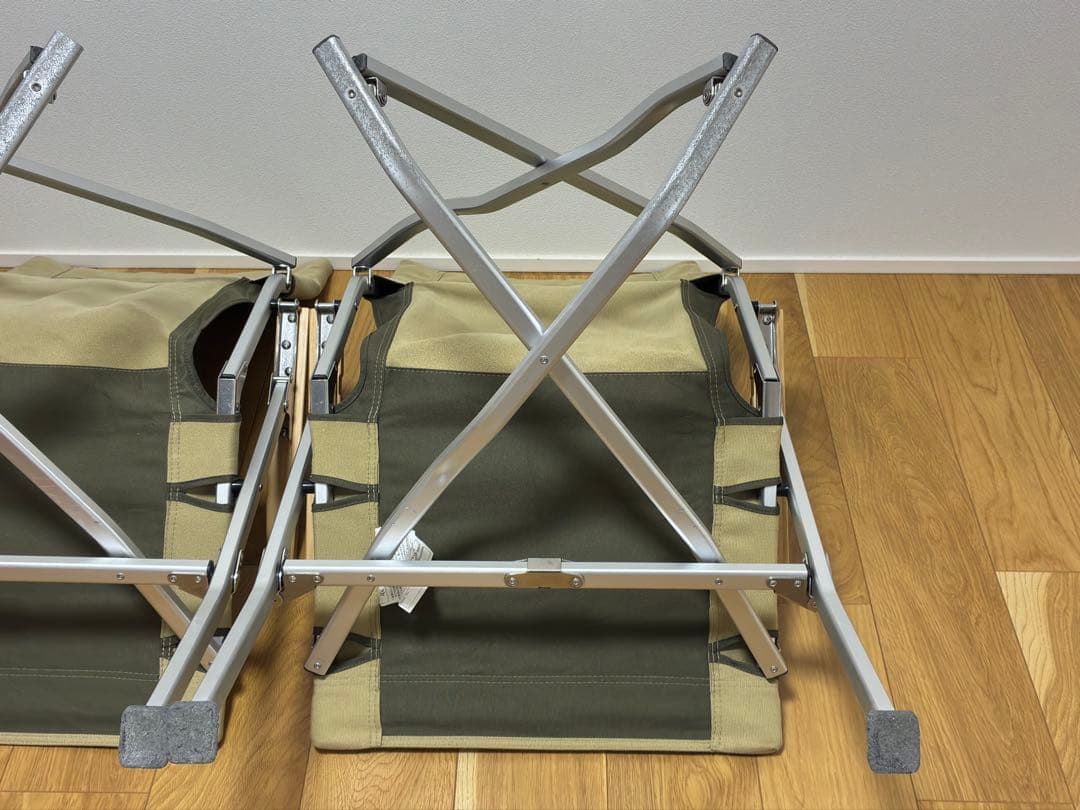 スノーピーク　ローチェア30 カーキ、ローチェアクッションプラス、カップホルダー