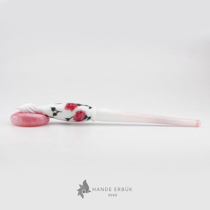 【トルコ・ガラスペン】桜（ホワイト）