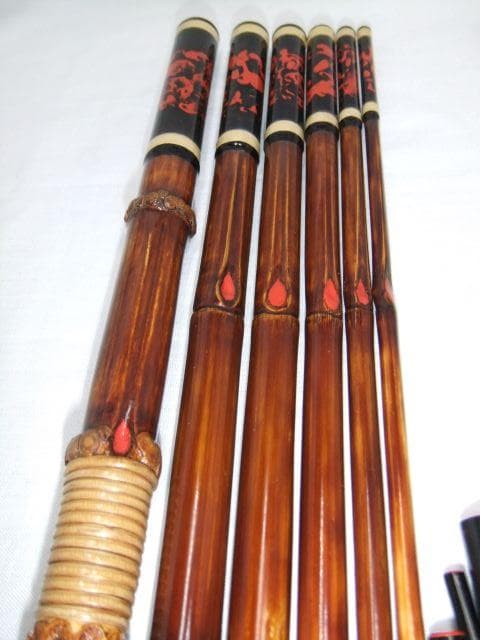 和竿　根付き古竹矢竹　タナゴ竿　118