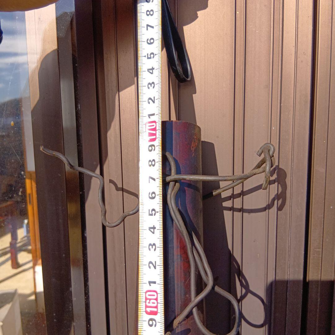 自在鉤　時代物自在鉤　木製自在鉤 火鉢自在鉤　副招き小槌自在駒