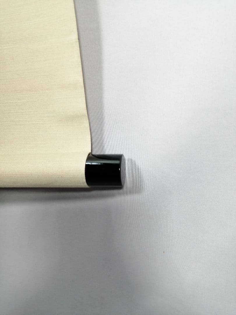 【茶道具】 大徳寺 吉口桂堂和尚筆 一行「本来無一物」茶掛け　掛軸　軸B966