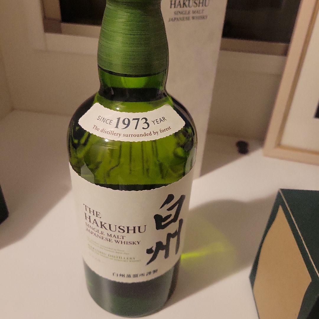 サントリー 白州 シングルモルトウイスキー 700ml　+　グラス2つ