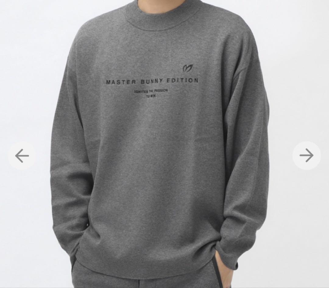 MBE メンズM グレー　モックネック