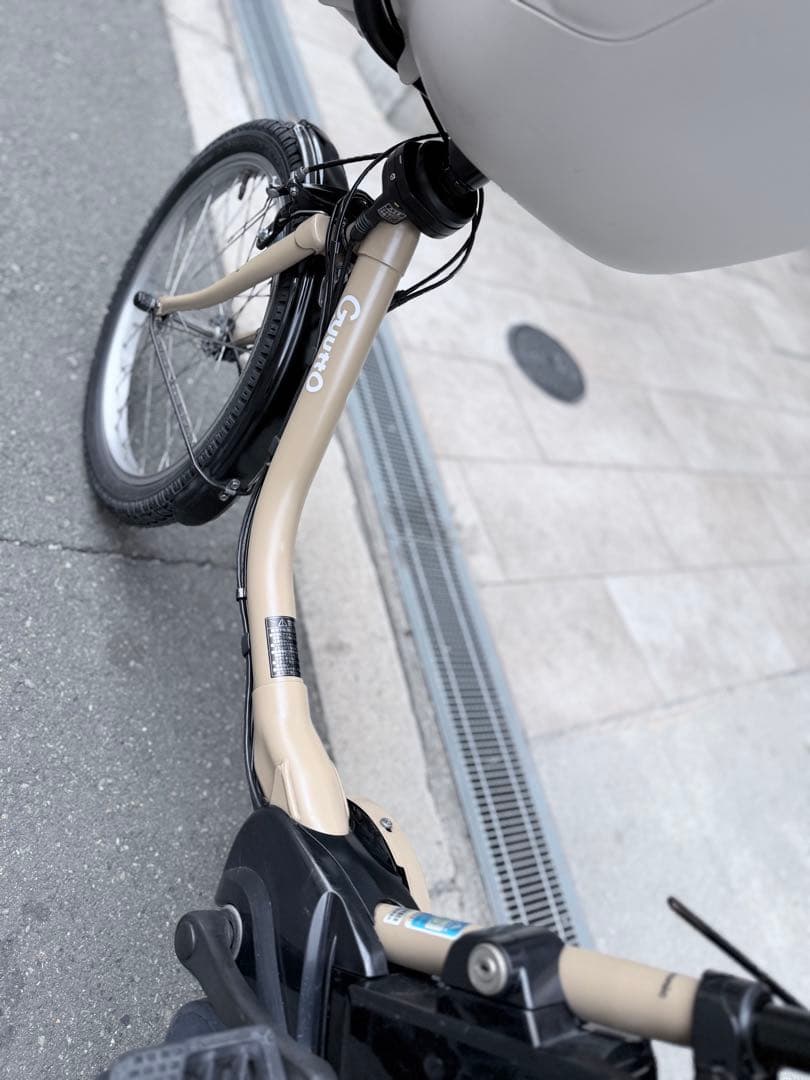 子供乗せ　3人　パナソニック　電動アシスト自転車チャイルドシート付き