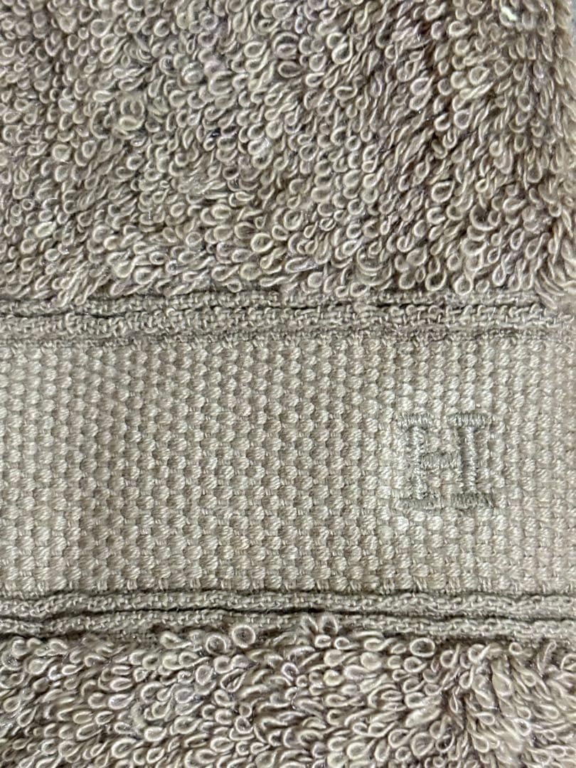 HERMES ベージュ フェイスタオル