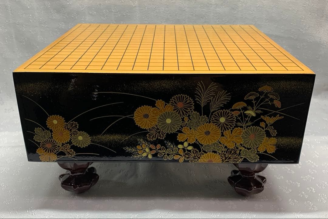 漆芸碁盤　ミニサイズ　柳山作　美品