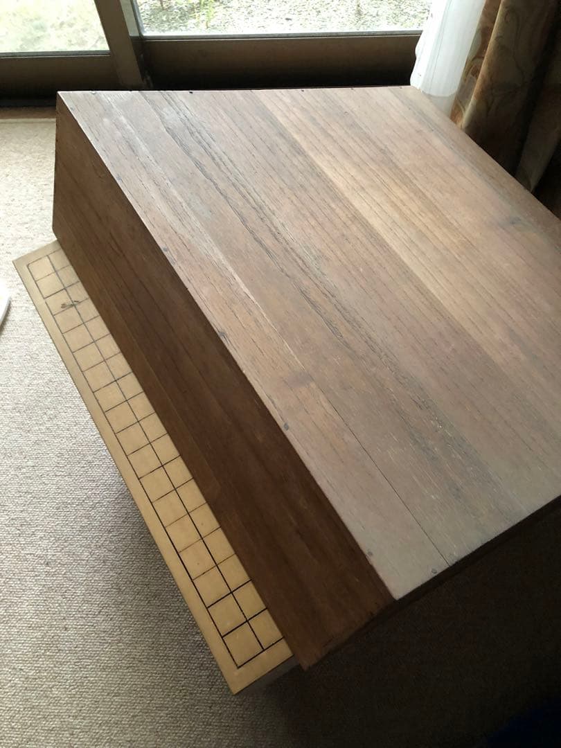 時代　囲碁盤　脚付　カバー付