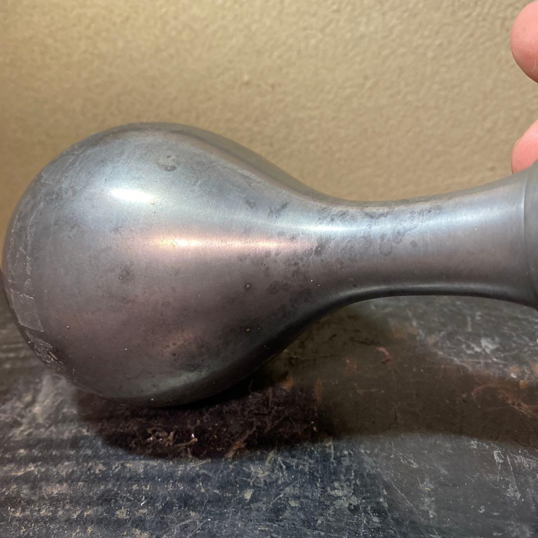 古錫徳利　京錫源製A 18cm8cm 447g