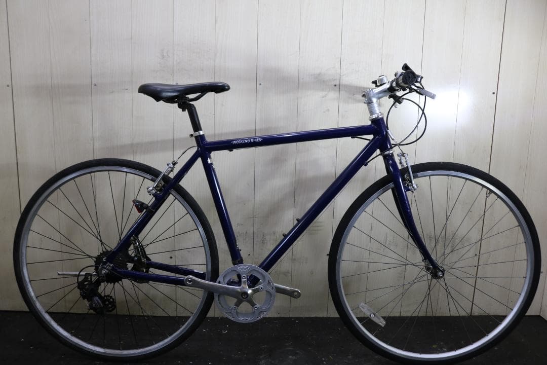 あさひ製WEEKEND アルミ 700C シマノ7速510mm BLUE クロス