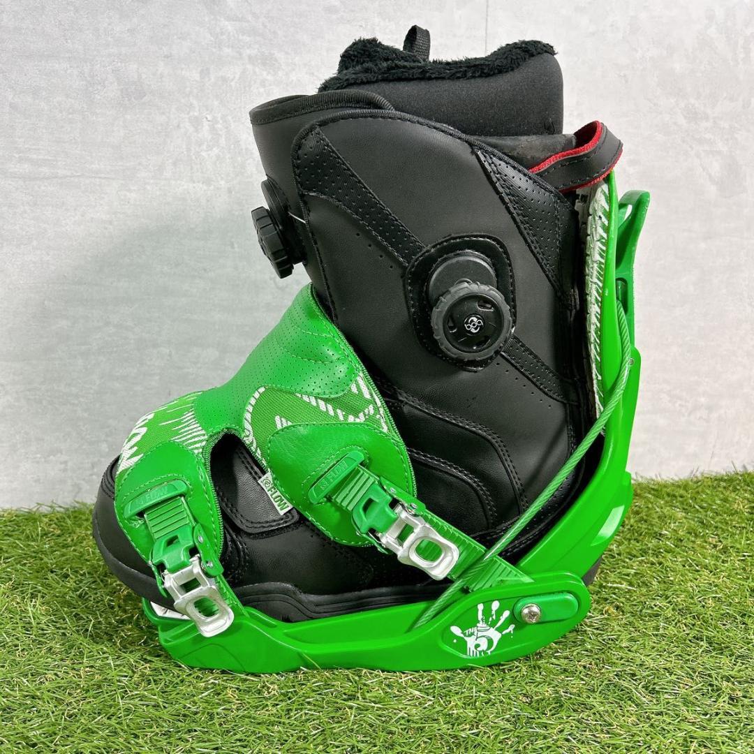 FLOW ビンディング　フロー　Mサイズ　グリーン　バインディング　スノーボード