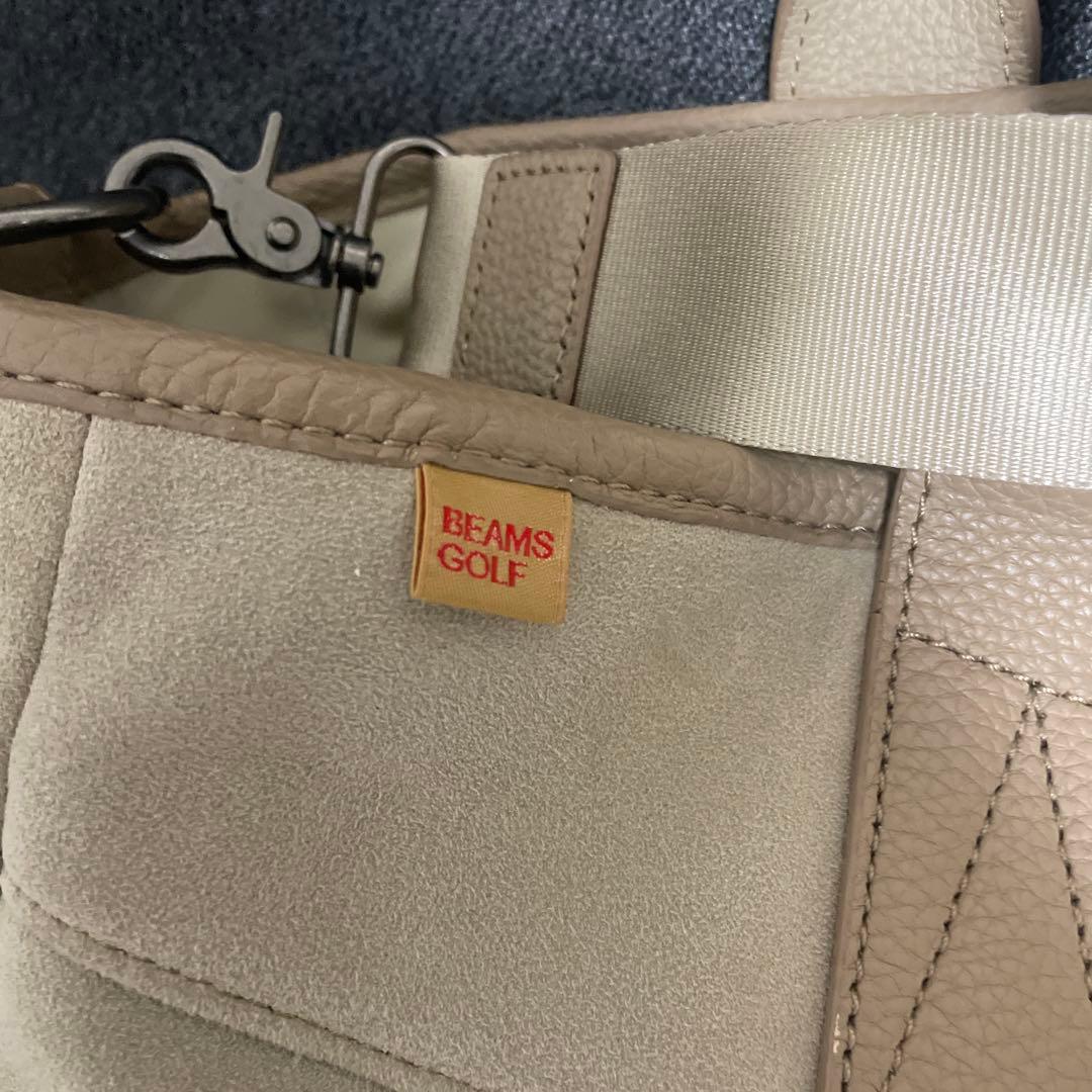ビームスゴルフ　スウェード　ボストンバッグ