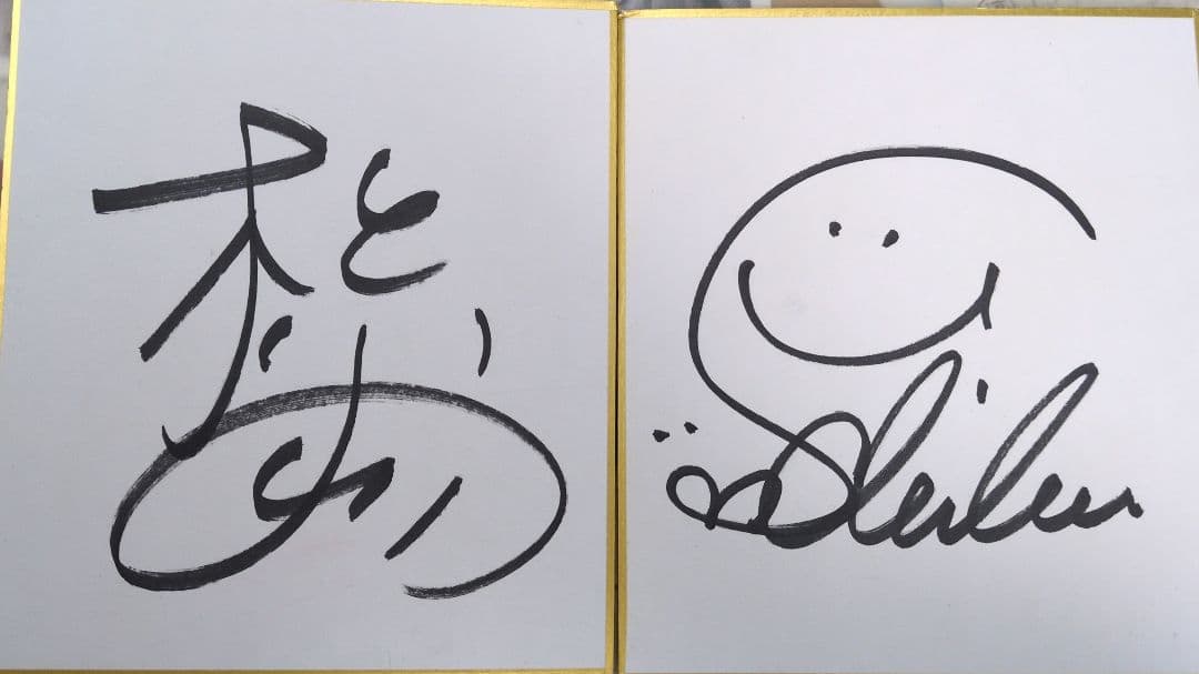 バドミントン　シダマツペア　サイン