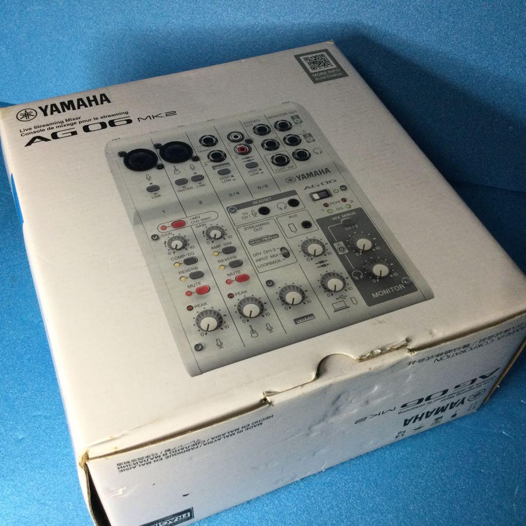 YAMAHA ヤマハ★AG06MK2★白　数回使用の美品です。箱は痛みあり。