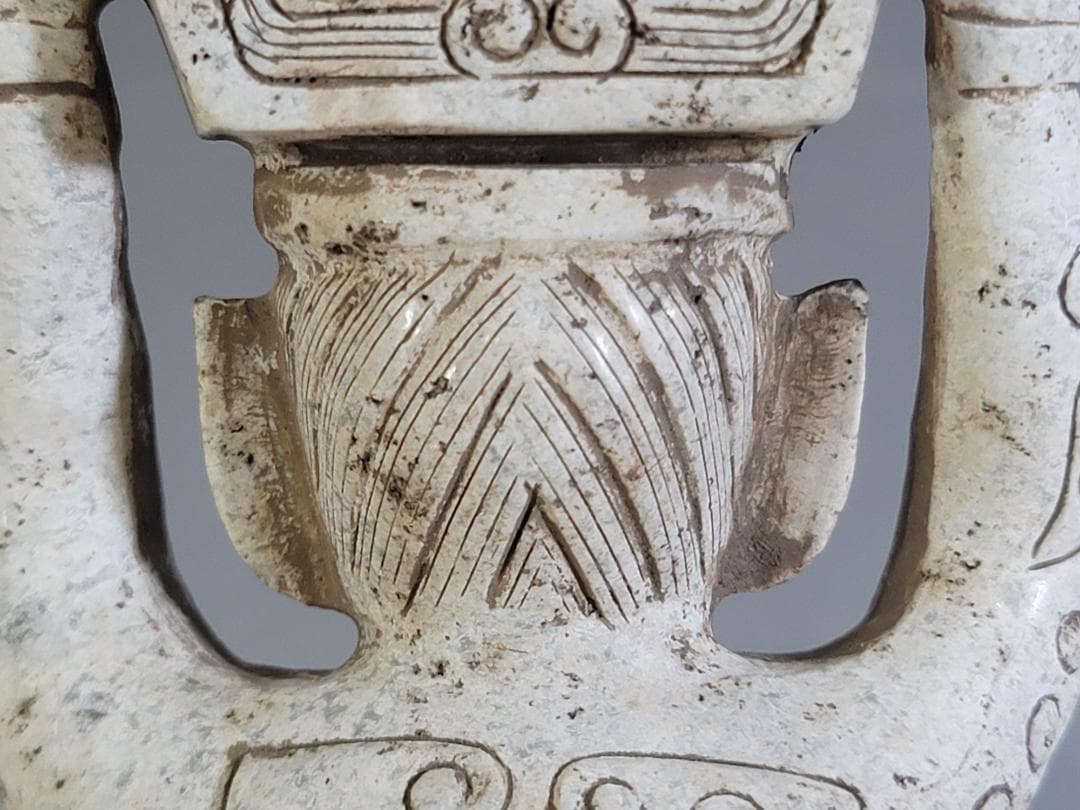 中国 石刻 人物 刃 置物 二件 DT379