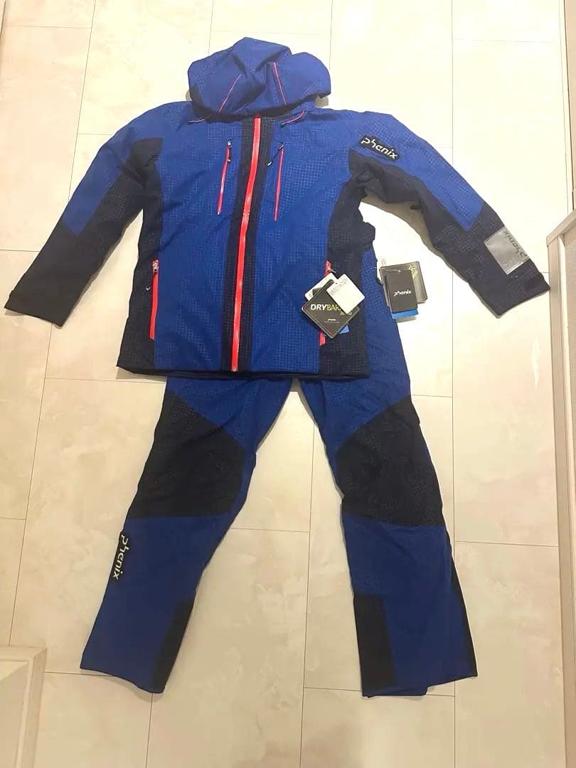 フェニックス デモ スキーウェア ブルー 上下セット Mサイズ Phenix