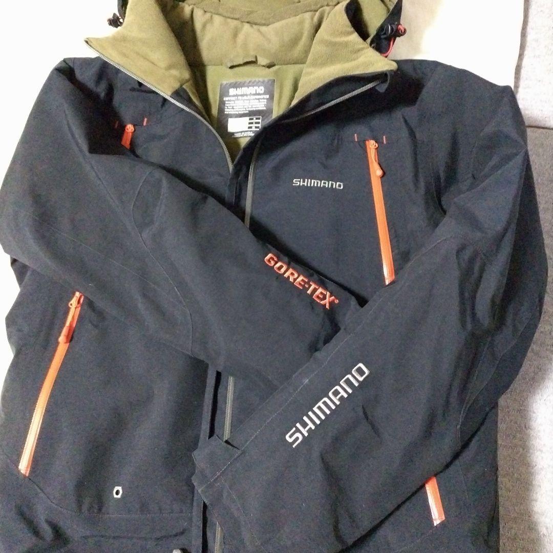 シマノ　ゴアテックス防寒着　ウォームスーツ中綿入り　美品