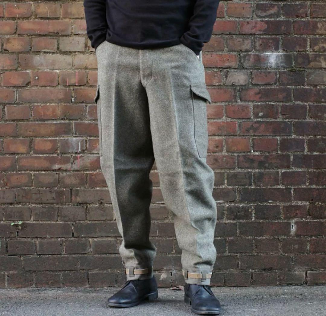 スウェーデン軍　M39ウールカーゴパンツ　軍パン　サバゲー　実物　グレー