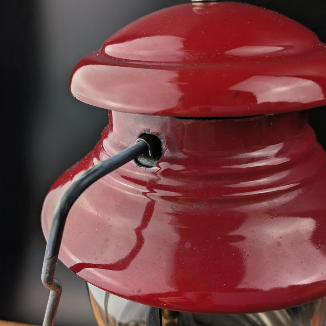 希少マルーン★コールマン ランタン 200A 62年6月製 PYREX赤ロゴ美品