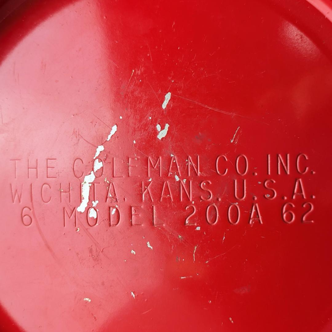 希少マルーン★コールマン ランタン 200A 62年6月製 PYREX赤ロゴ美品