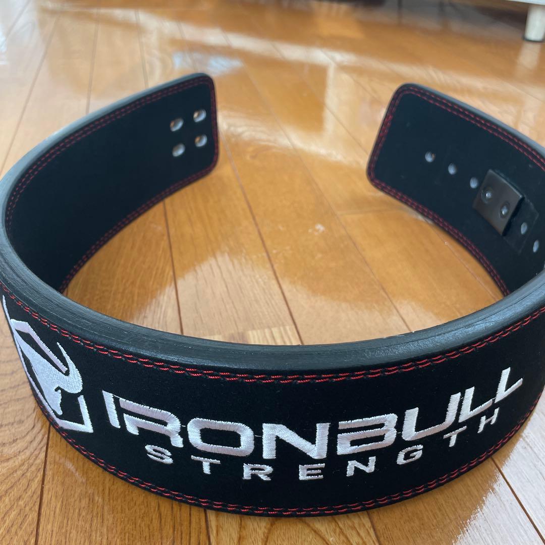 IRONBULL STRENGTH パワーベルト ブラック/レッド