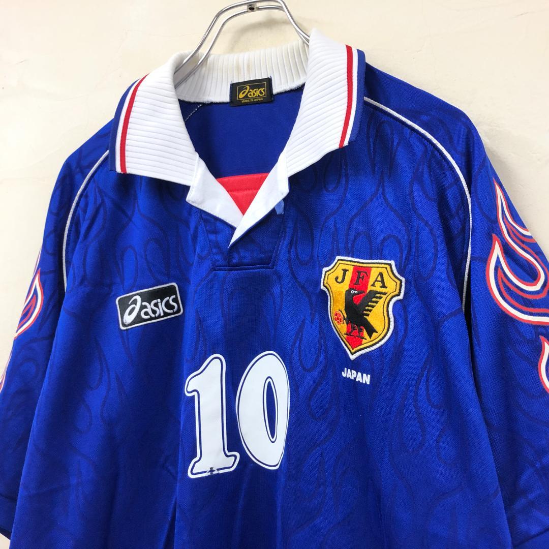 98年 フランスW杯 日本代表 名波浩 ユニフォーム asics ファイヤー