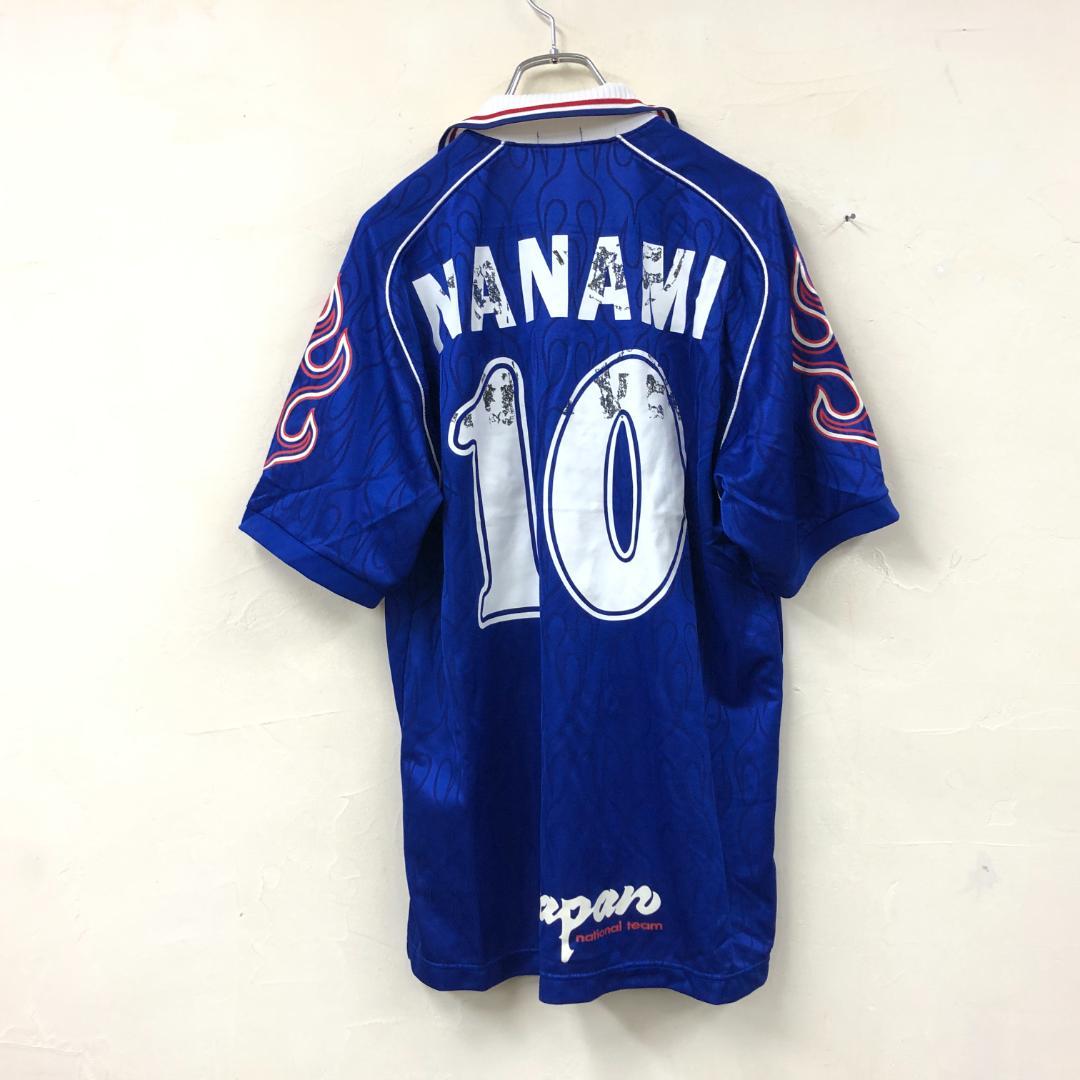 98年 フランスW杯 日本代表 名波浩 ユニフォーム asics ファイヤー