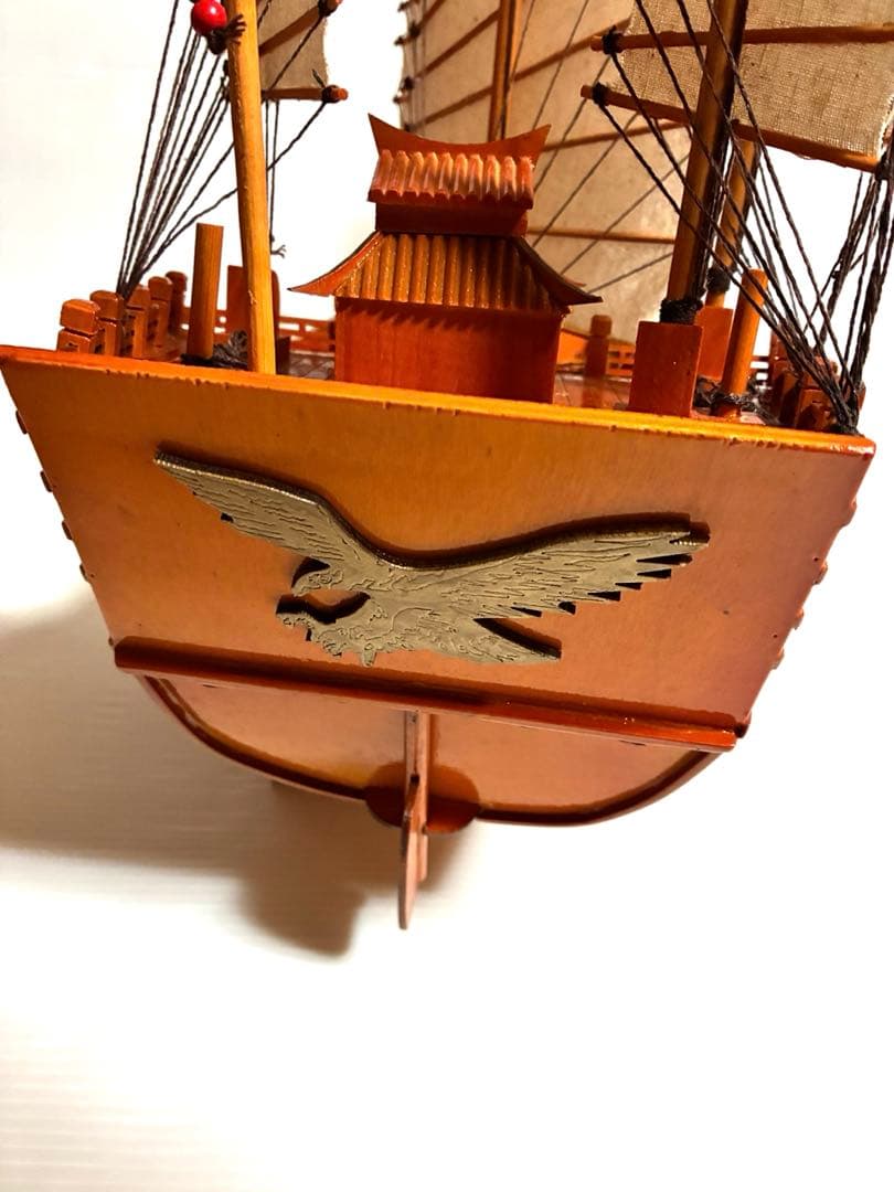 希少品　椴松　帆船模型　鄭和『宝船』