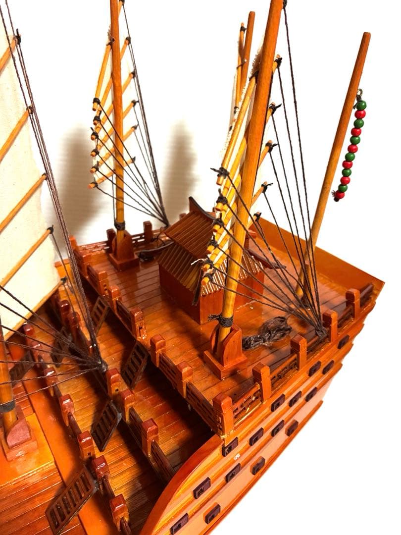 希少品　椴松　帆船模型　鄭和『宝船』