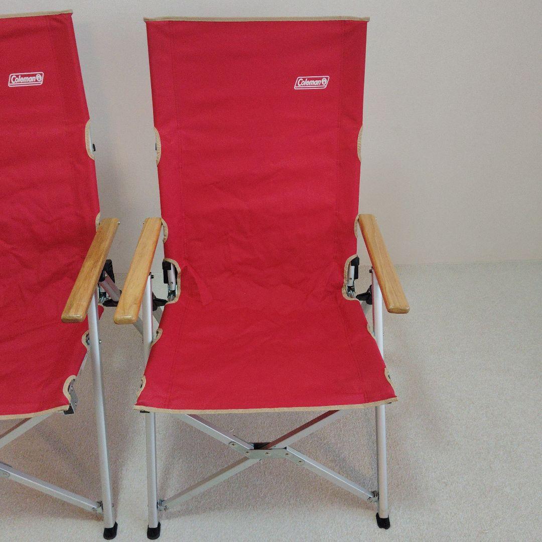 【2個セット】Coleman　レイチェア　レッド