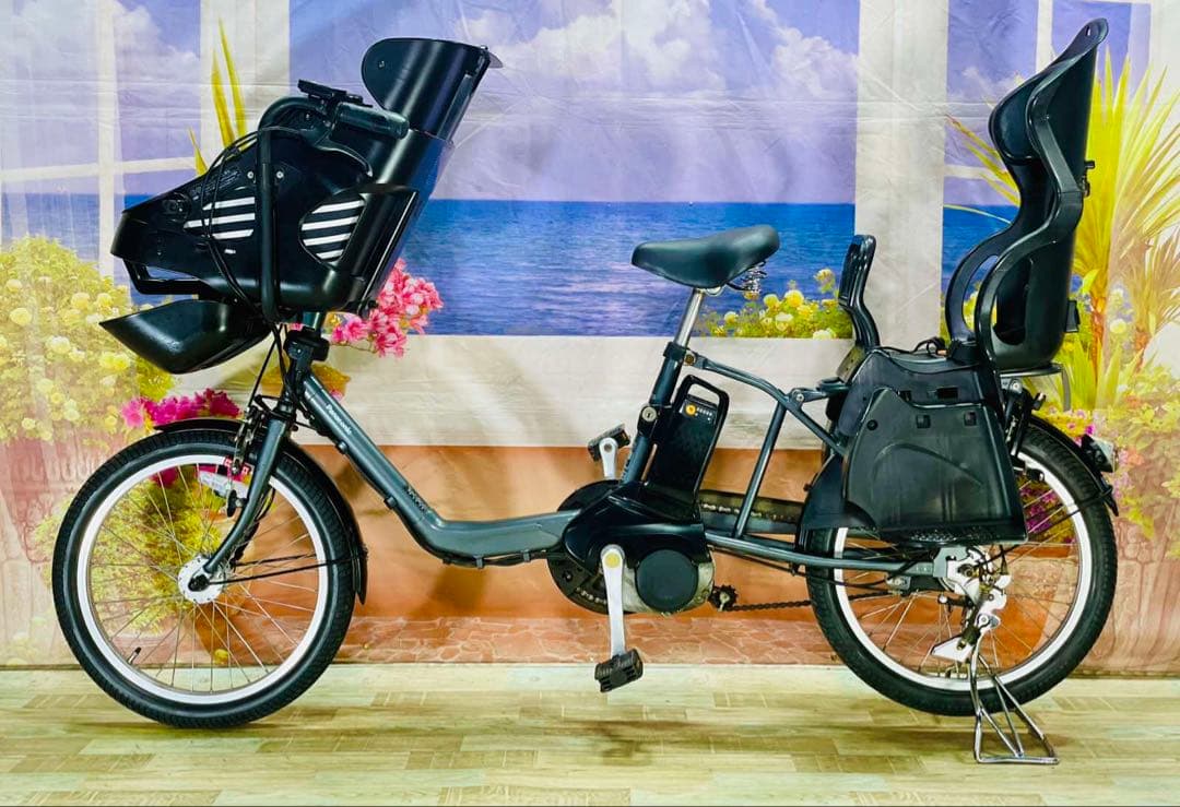 パナソニックギュット⭐️12AH！子供乗せ電動アシスト自転車Y1983