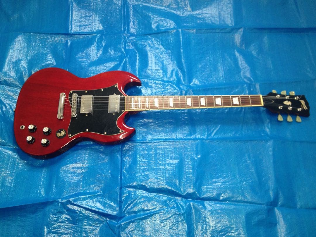 ジャンク Blitz SGスタイル エレキギター レッド