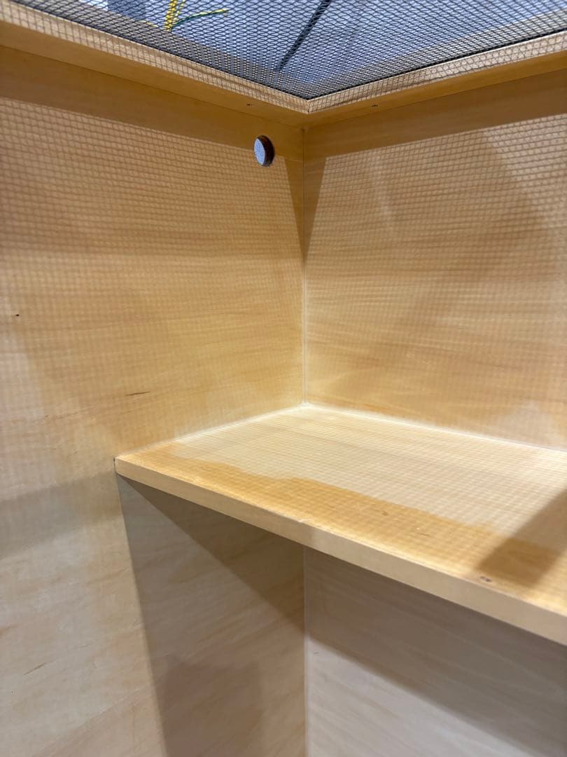 FandK木製飼育ケージ アルミサッシ スライドドア