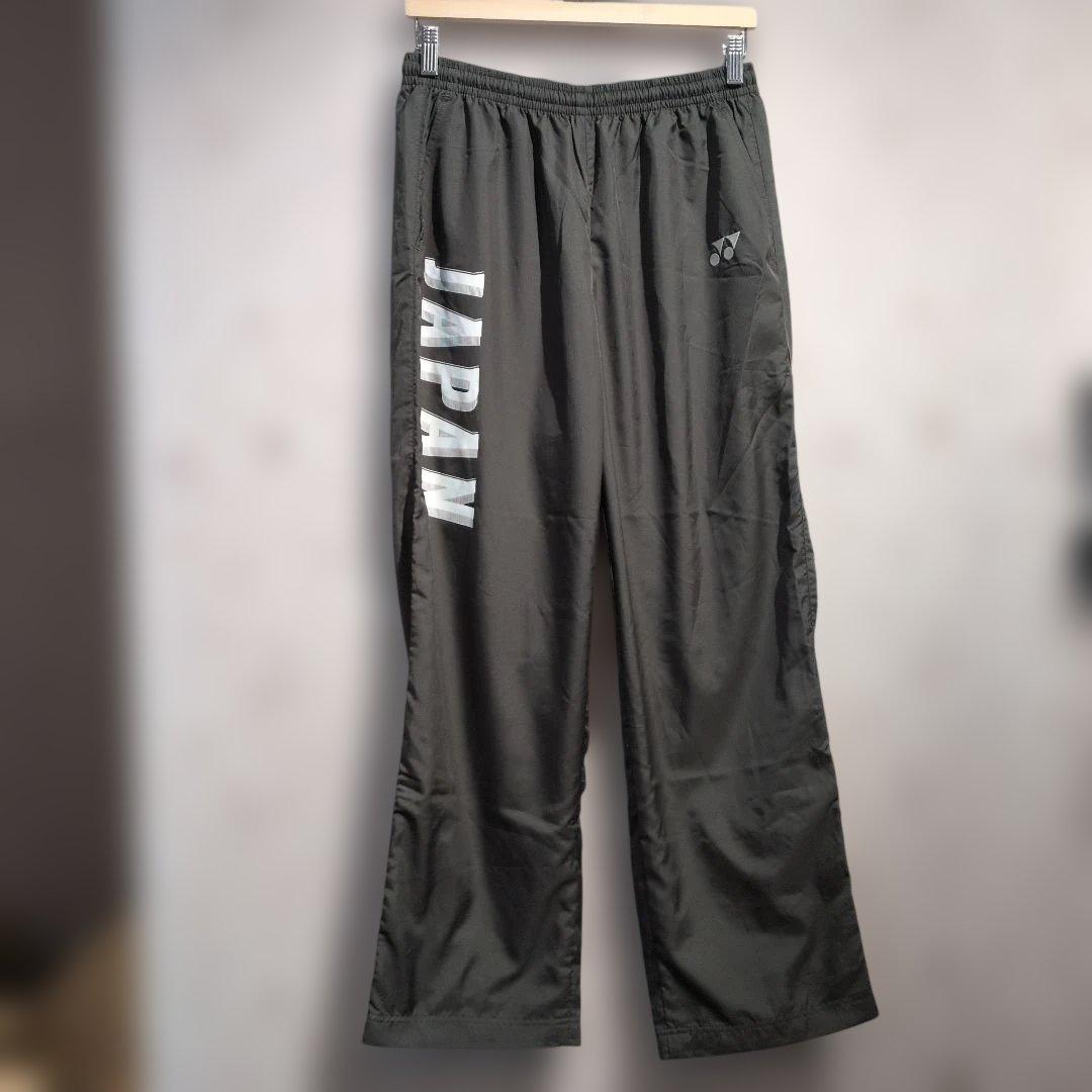 YONEX バドミントン日本代表　ブラック ウォームアップパンツ L JAPAN