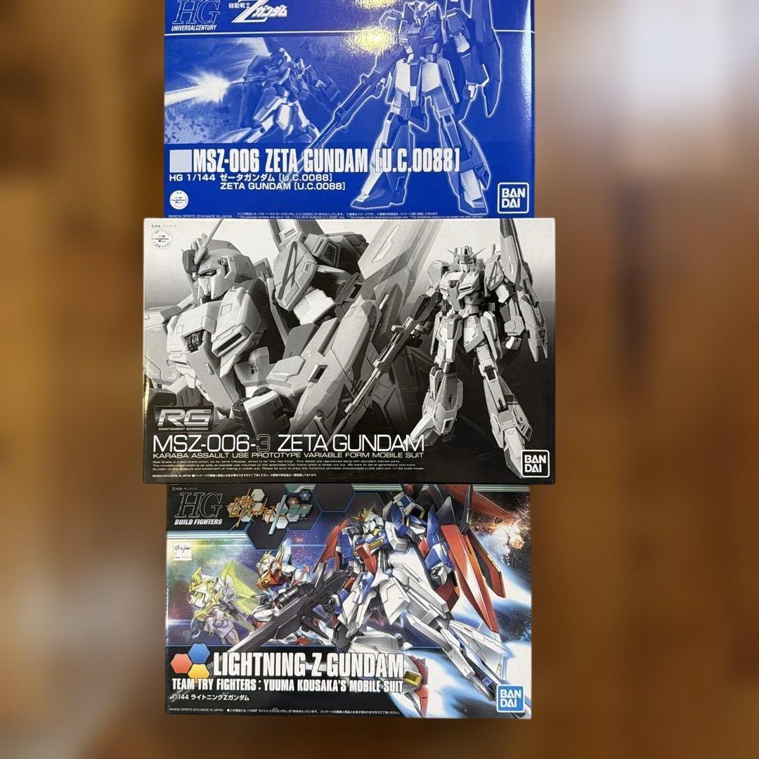 た*ろ様 RG HG Zガンダム　3体セット　未組み立て