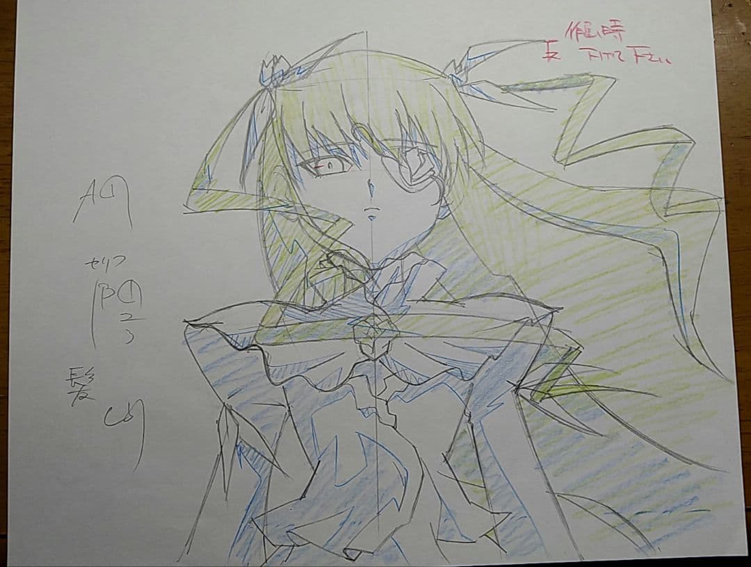 ローゼンメイデン　薔薇水晶　直筆原画